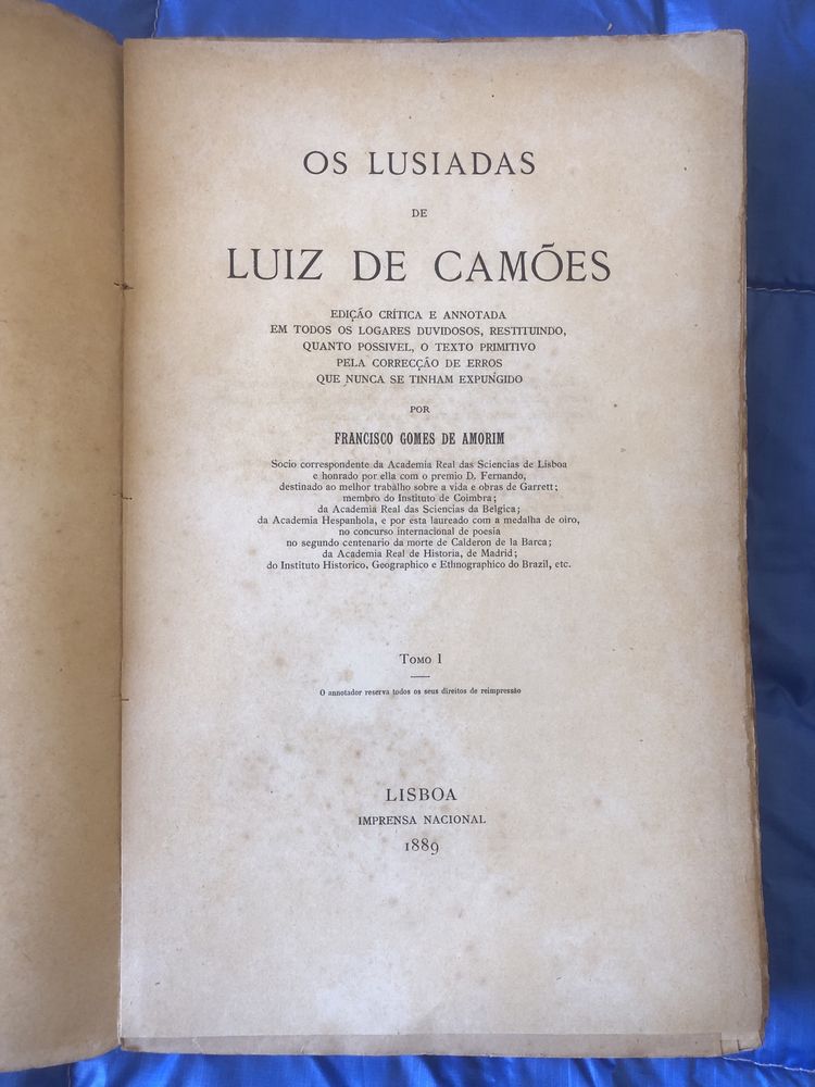 Os Lusíadas de Luiz de Camões