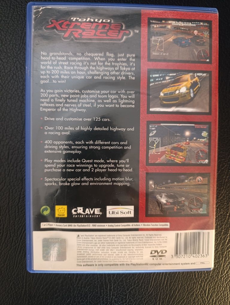Ps2 tokyo xtreme racer extreme zero ps1 psone psx ps2
