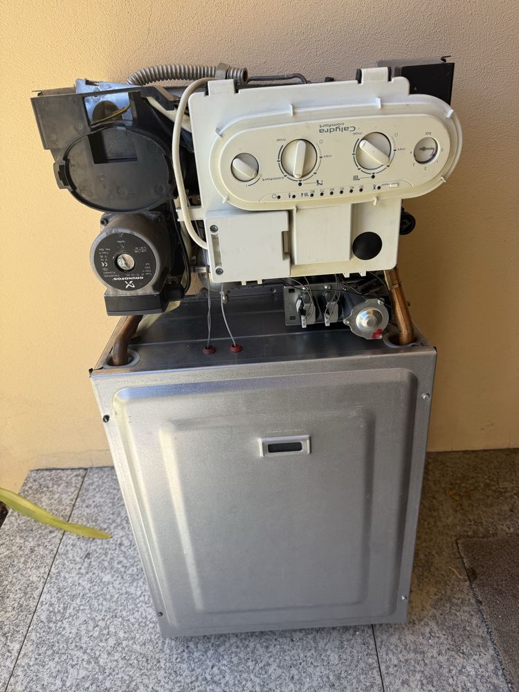 Caldeira com avaria
