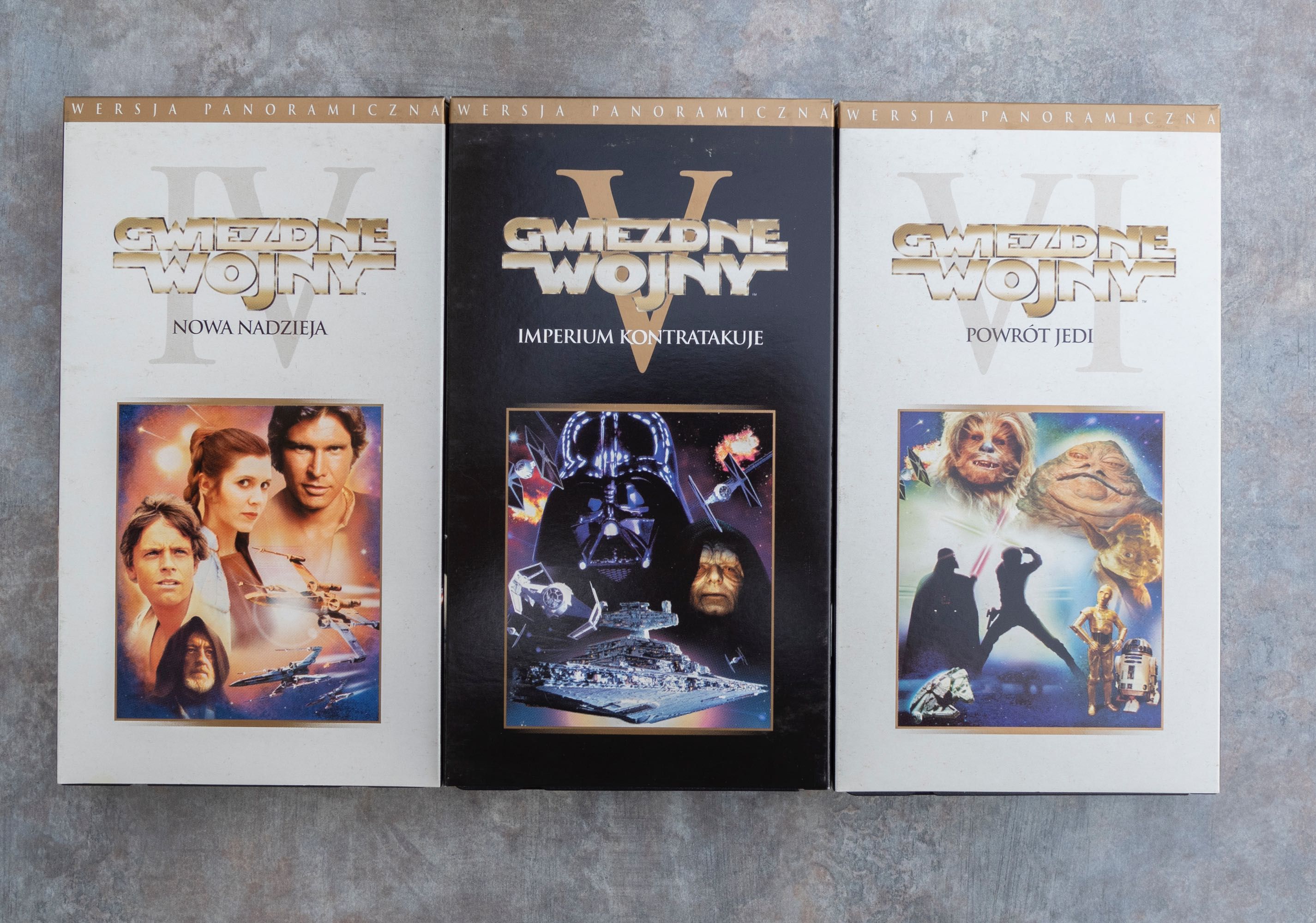 Gwiezdne Wojny. Star Wars. Trylogia. Stan idealny. VHS