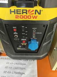 Генератор HERON 1ф 2,0- кВт інверторна бензинова електростанція Чехія