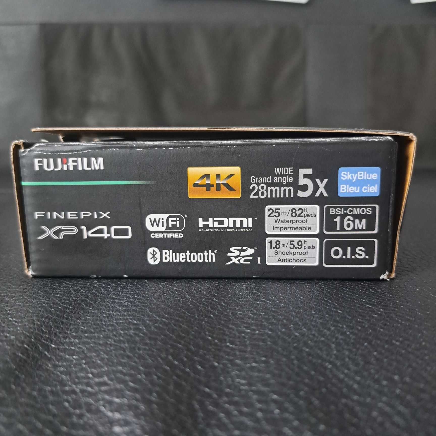 Aparat wodoodporny Fujifilm finepix xp140 4K, 25metrów pod wodą, Wi-fi