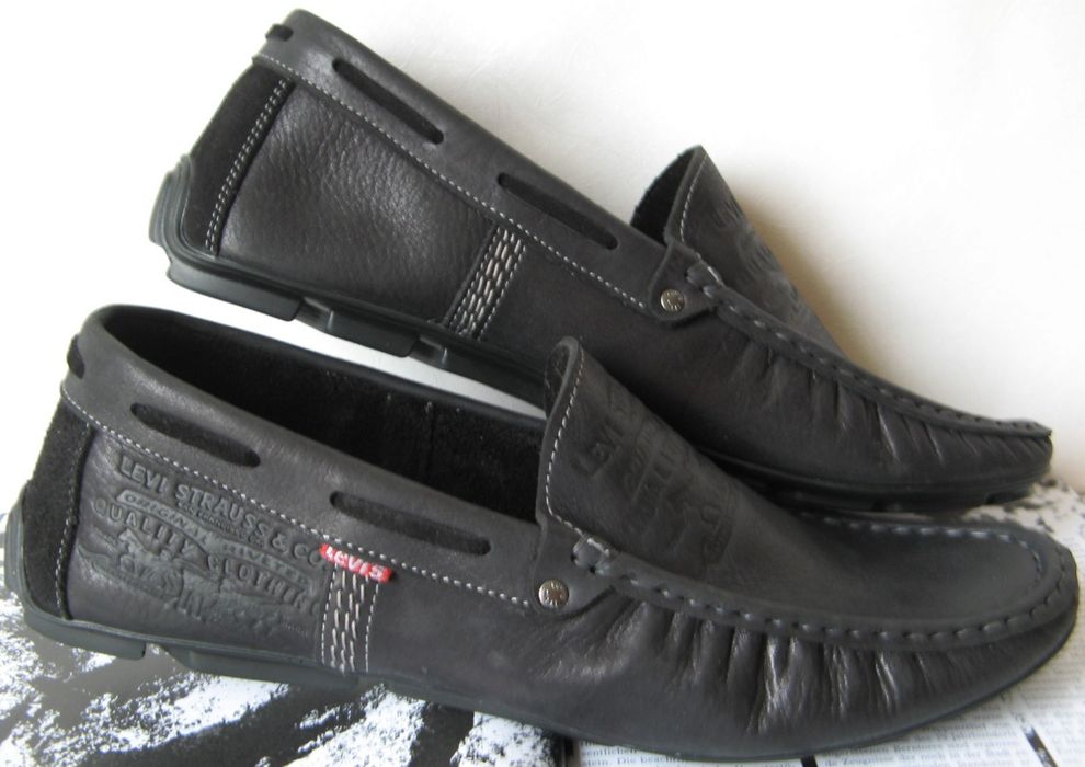 Levi’s мужские мокасины кожа левайс макасины летняя обувь levis левис
