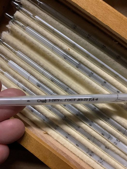 Термометр ртутный ГОСТ 215-73 ТЛ-6 в футляре 8 шт.