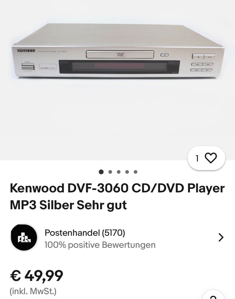 KENWOOD DVF-3060 - dvd Player