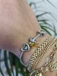 Pandora Moments 21 cm bransoletka Yes charms briju srebro