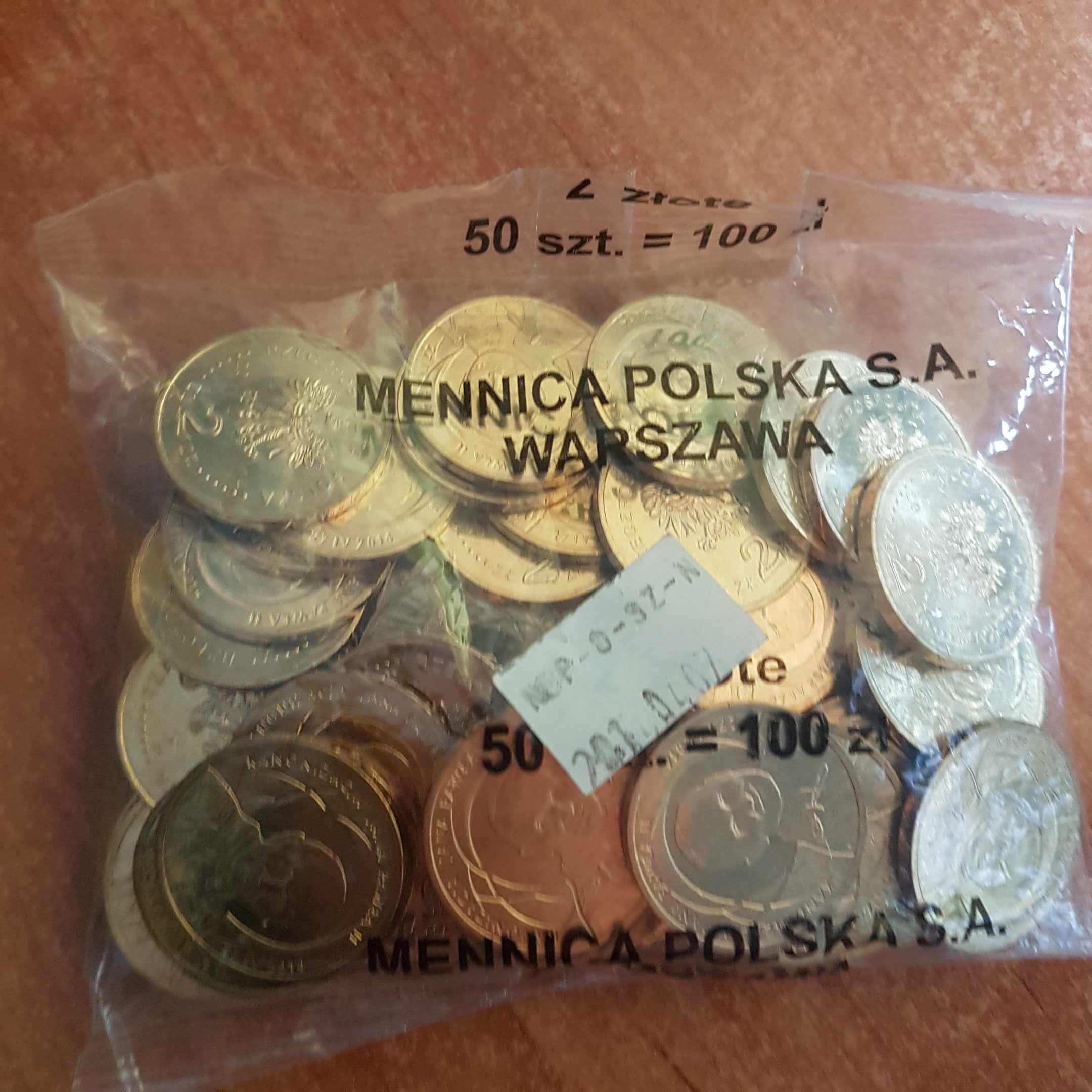 Worek menniczy 2 zł - Kanonizacja Jana Pawła II