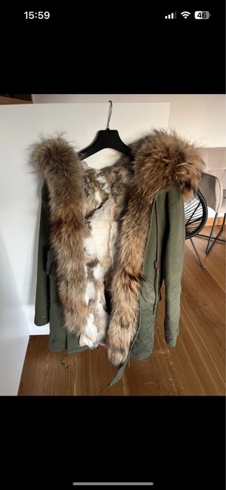 Kurtka zima damska kaptur 36/38 Nowa bez metki