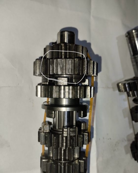 Коробка передач на Shineray xy250gy-6c