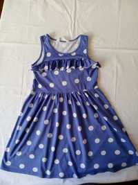 Niebieska sukienka H&M r.134/140