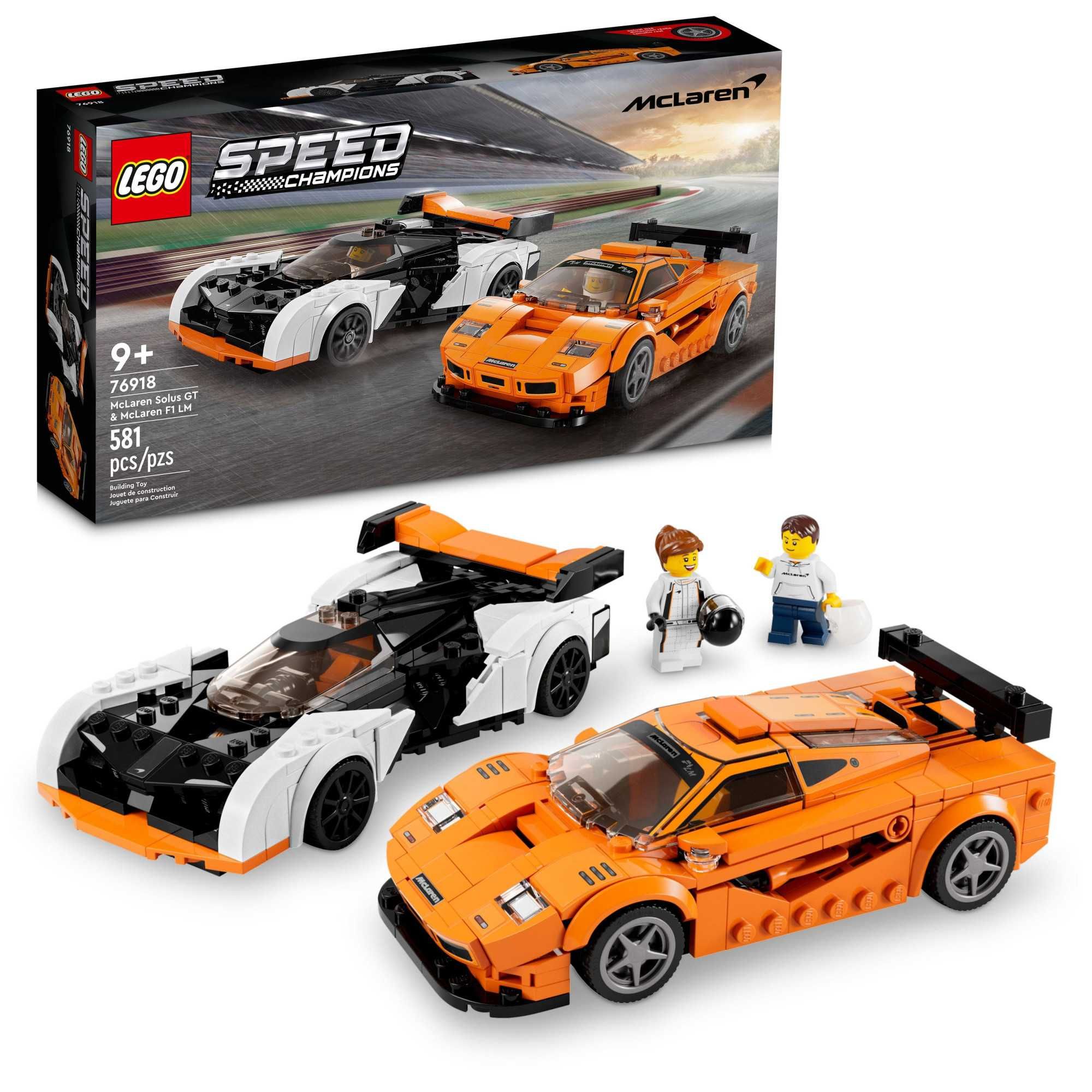 Новий 76918 LEGO Speed Champions McLaren Solus GT & McLaren F1 LM