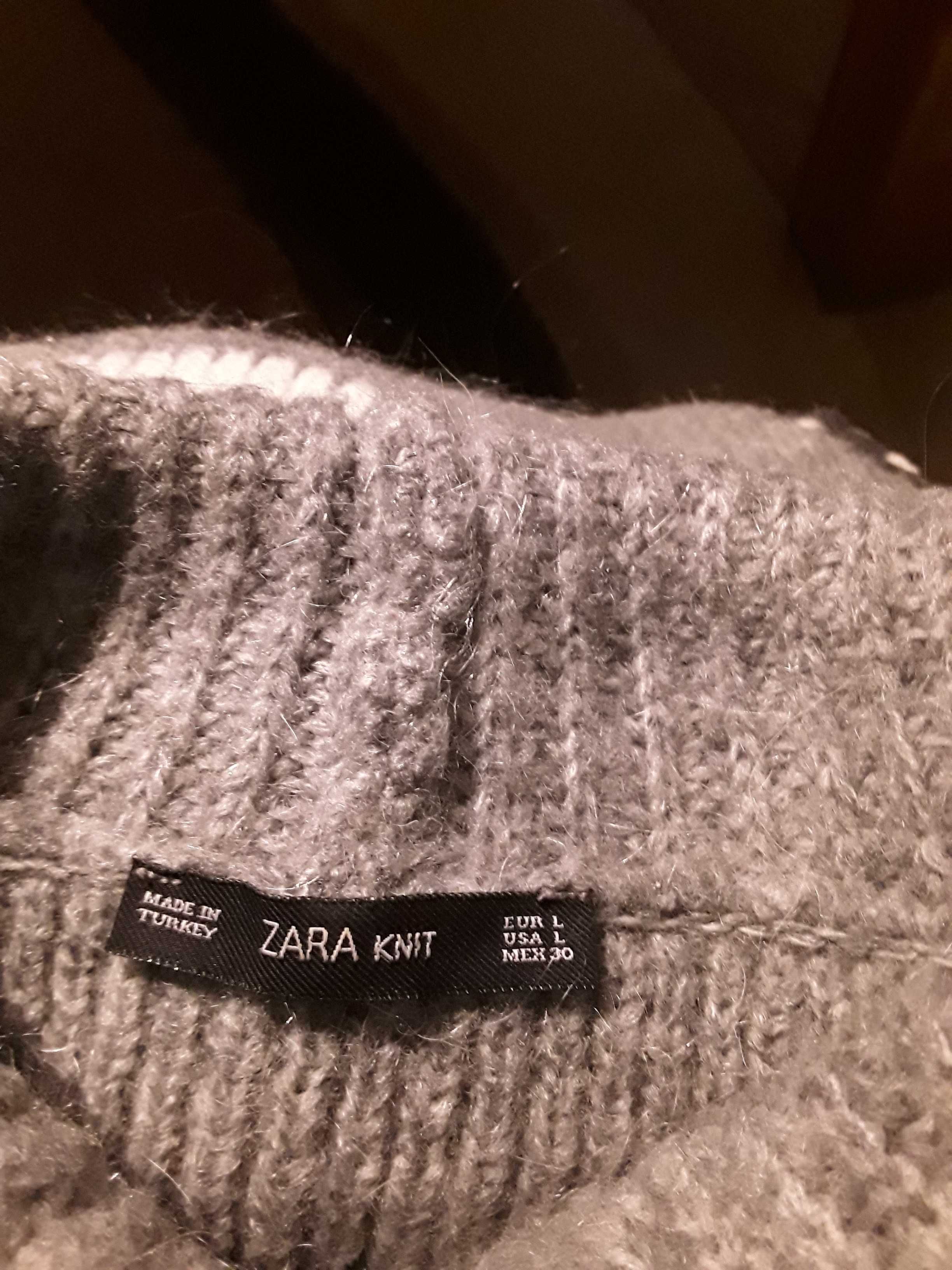 Zara sweter wełna 3 kolory eur L