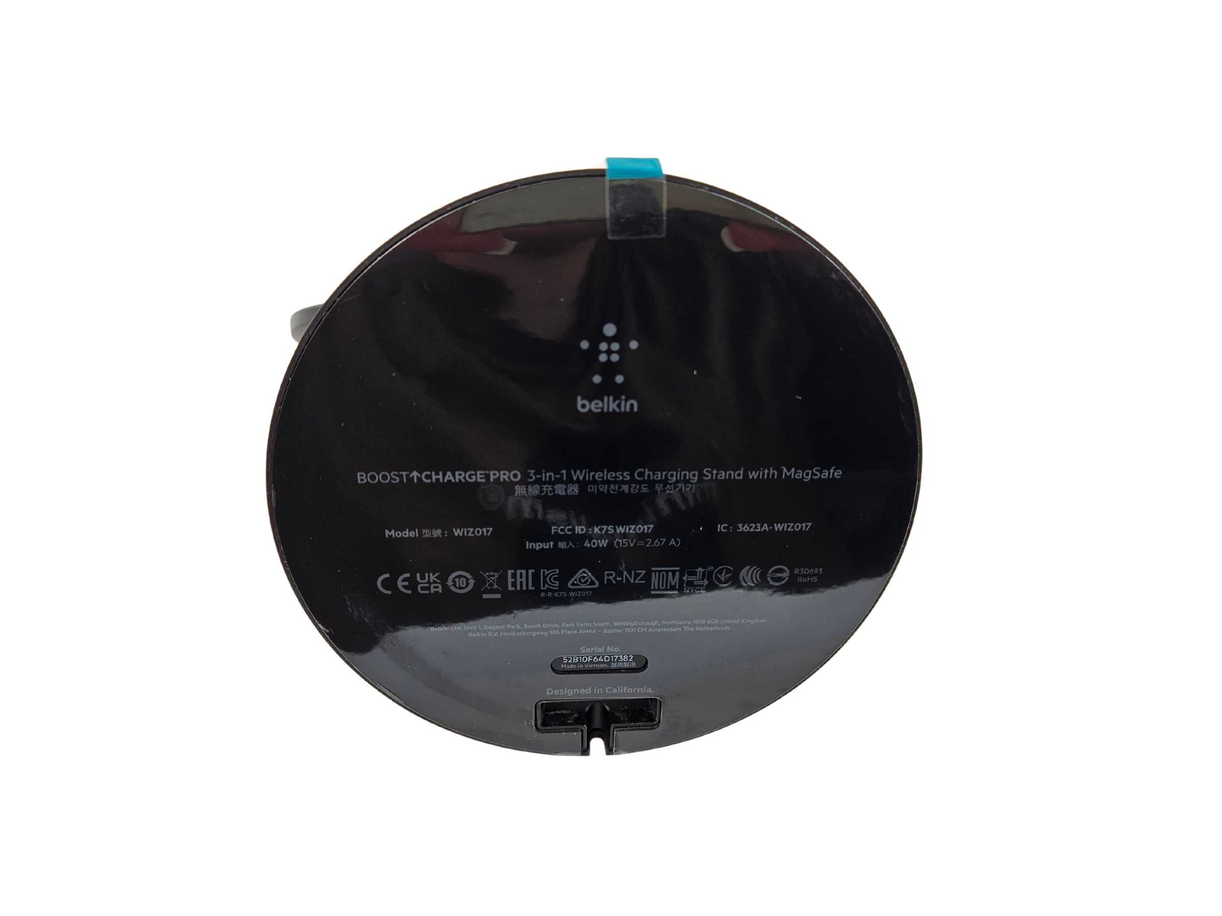 Бездротовий пристрій Belkin BoostCharge Pro 3in1 з MagSafe 15W WIZ017