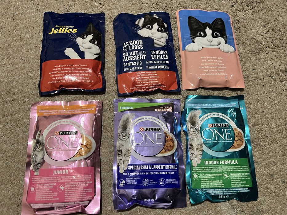 Karma dla kota, saszetki