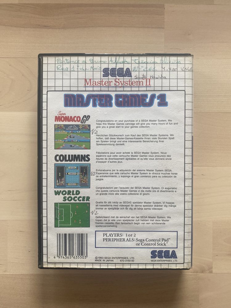 Master Games 1 - Sega Master System