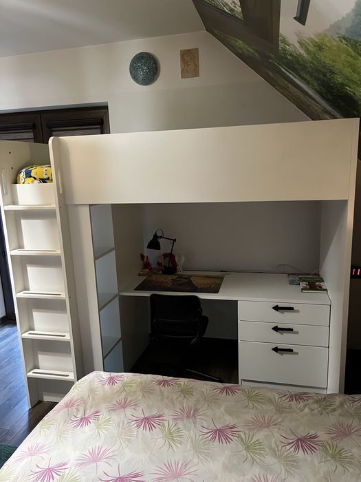 Łóżko ikea jak nowe białe