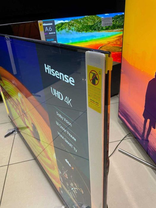 65" 2024 4К UHD Смарт Український HISENSE 65A6N з Німеччини НОВИЙ