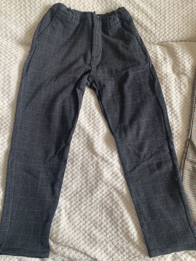 Spodnie zara rozm 152 chinos sztruks loose