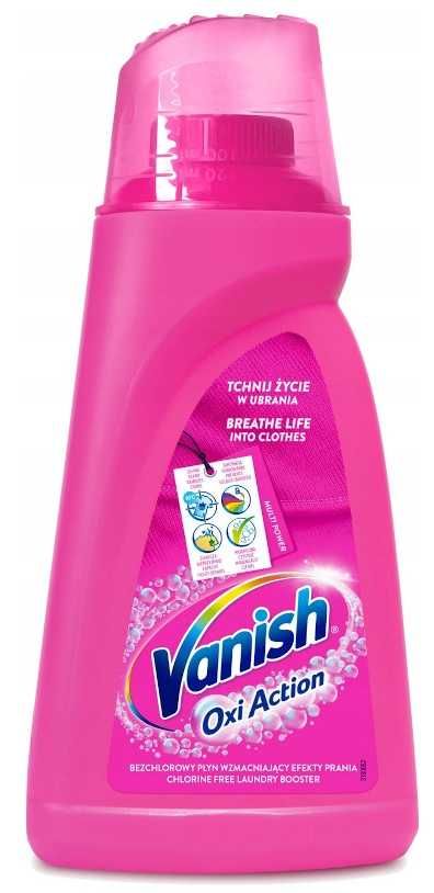 Vanish Oxi Action Pink odplamiacz do kolorów w płynie 1,5 L