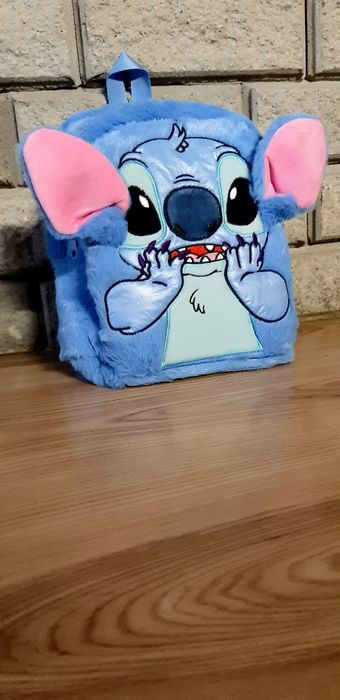 Plecak szkolny plecaczek przedszkolny niebieski Stitch Stich Sticz