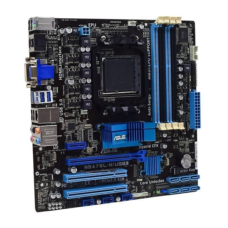 Материнская плата Asus M5A78L-M/USB3 (sAM3+, AMD 760G, PCI-Ex16) Б/В