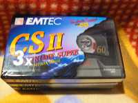 Аудіокасета EMTEC-BASF CSII 60, хром супер, тип 2, вир Франція, 3шт