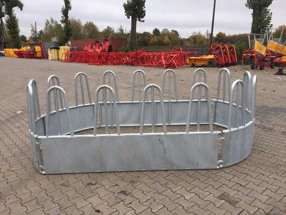 Paśnik dla bydła 8 stanowisk solidny ocynkowany krów koni