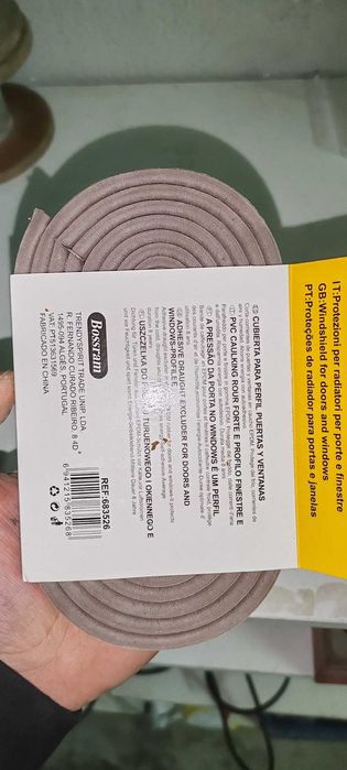 Fita de calafetagem Bossram Forma D