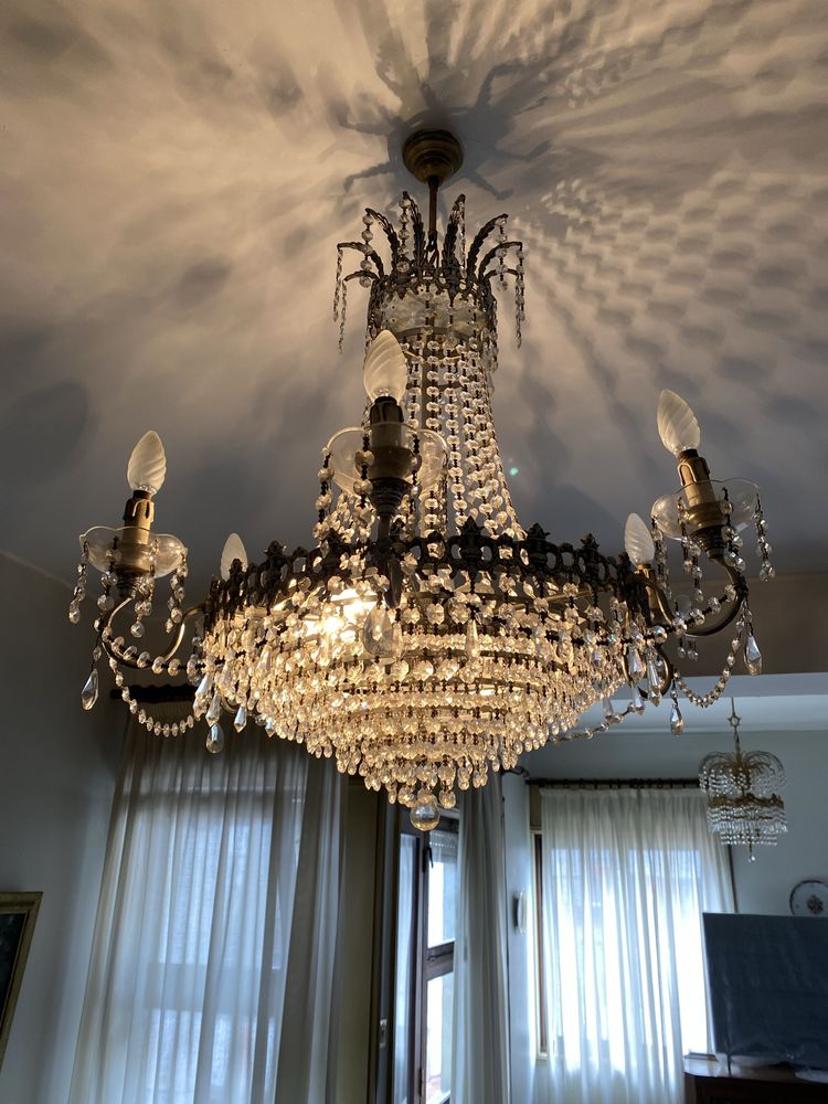 Candeeiro vintage em cristal