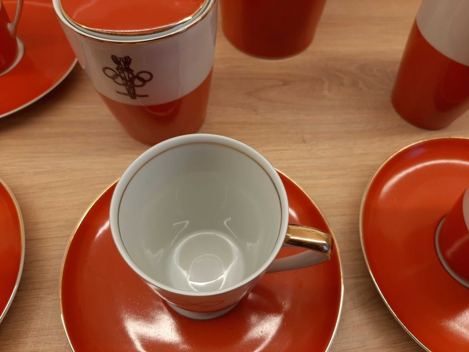 serwis kawowy Ćmielów model Goplana, proj. W. Potacki, PKOL, lata 60