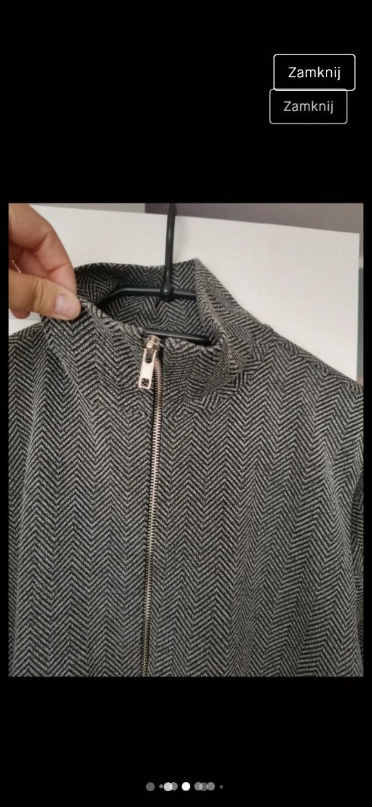 Długi kardigan sweter Zara rozmiar 40