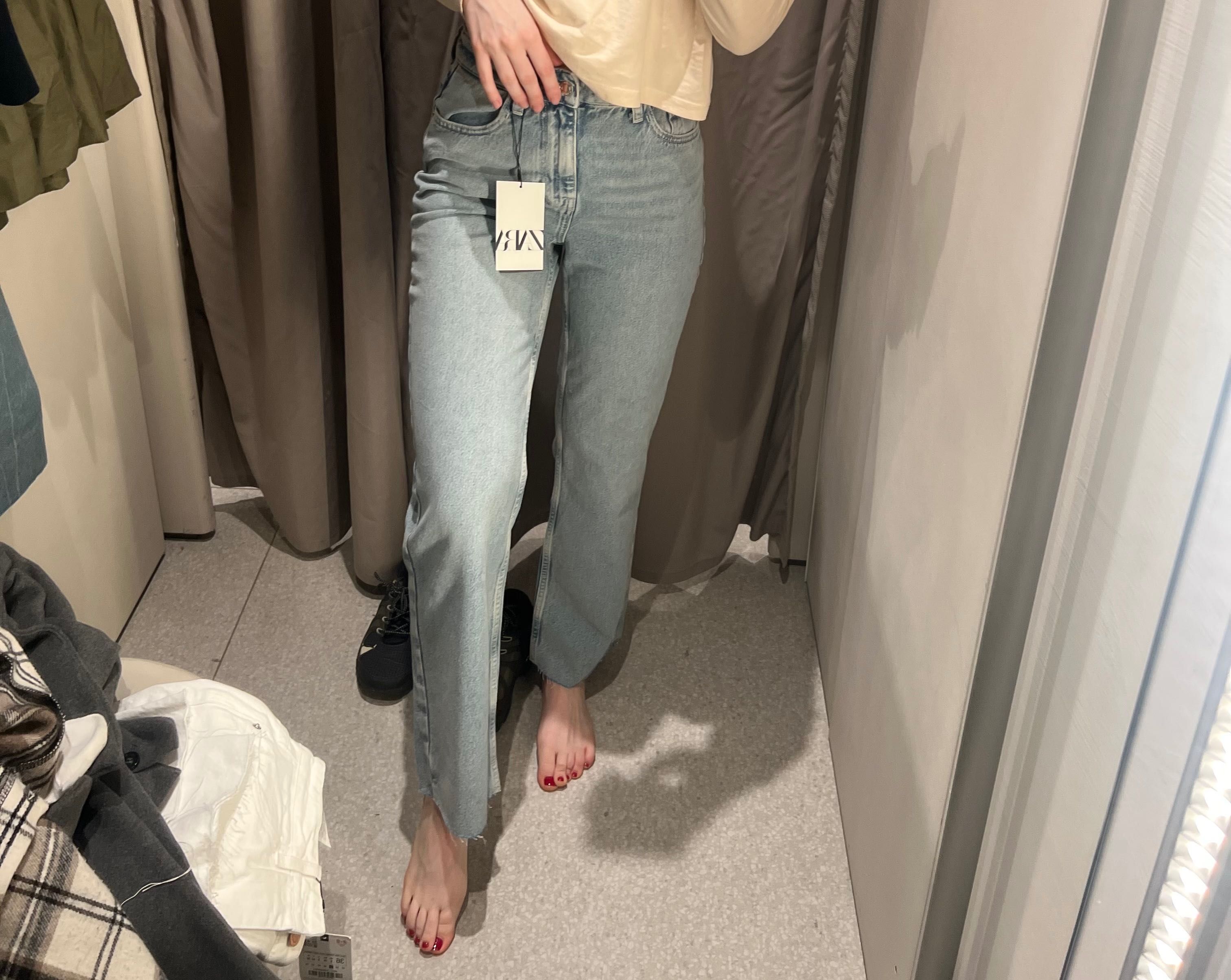 Джинси zara Z1975 straight high waist