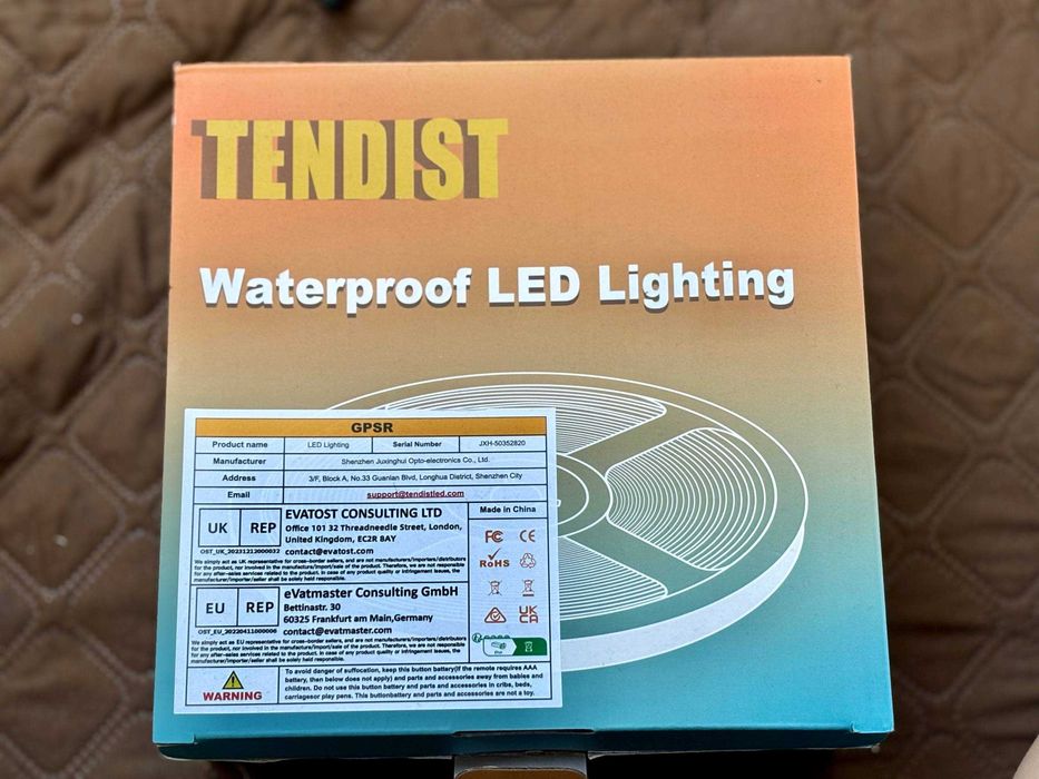 TENDIST 20м RGB Lighting Waterproof стрічка LED лента IP68  +додаток