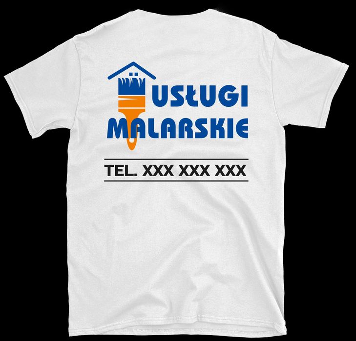 koszulka robocza, koszulka firmowa z nadrukiem usługi malarskie