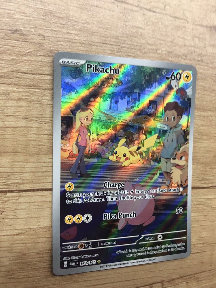 Kart Pokemon Pikachu 173/165 MEW 151