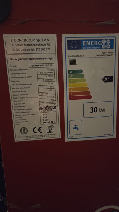 Piec kocioł 30kw ekogroszek, nowa przekładnia, silnik, ster, dmuchawa