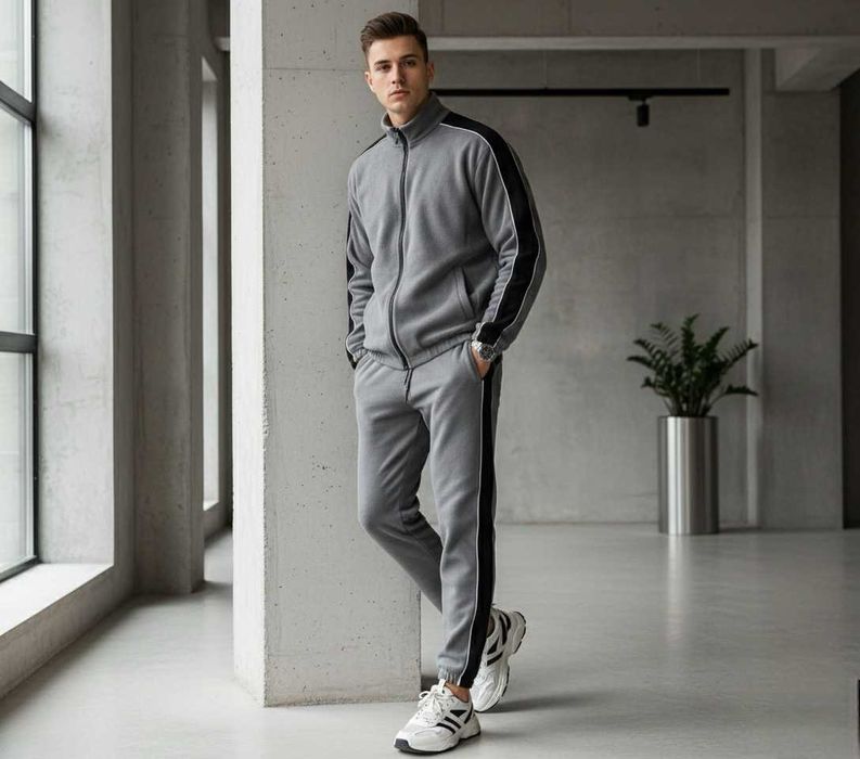 Чоловічий флісовий спортивний костюм Storm-Grey