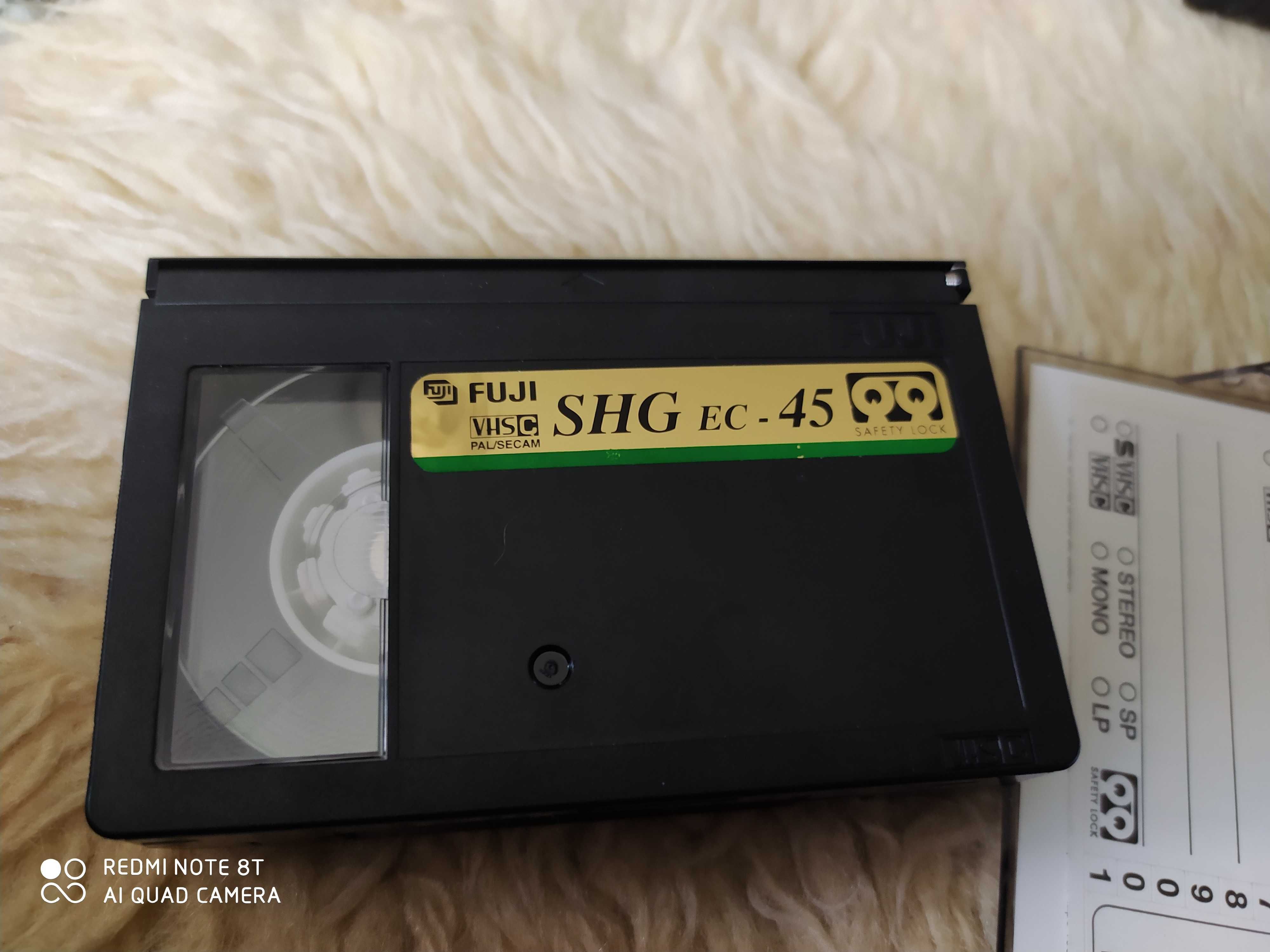Kasety do kamer VHS 8 mm Basf oraz Fuji