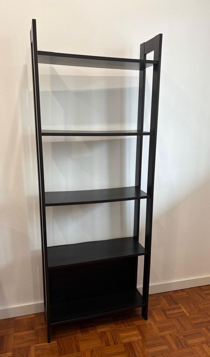 LAIVA estante preto-castanho