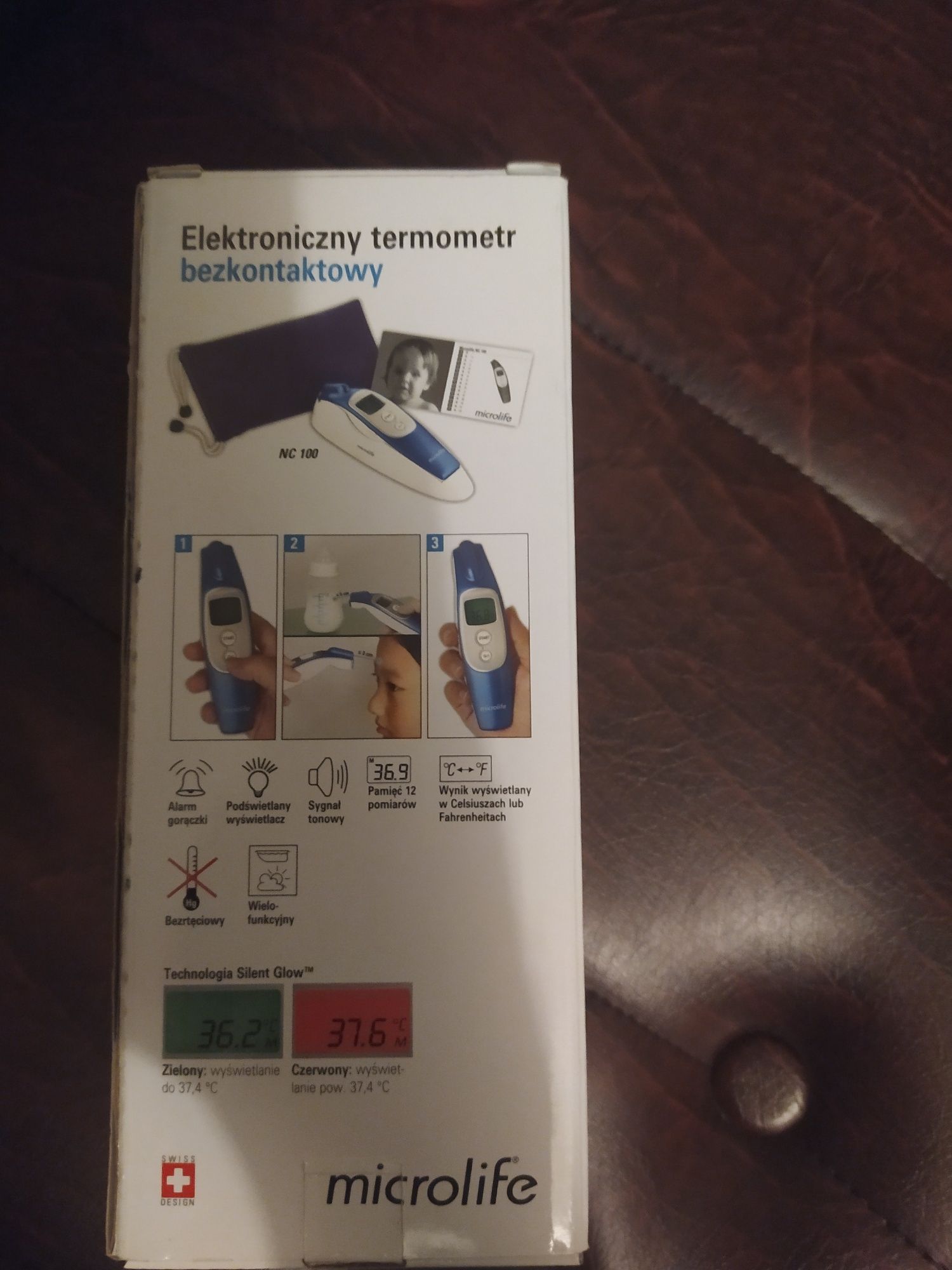 Elektroniczny termometr bezkontaktowy microlife