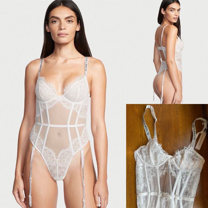 Красивое Белье Боди корсет оригинал Victoria's Secret Виктория Сикрет