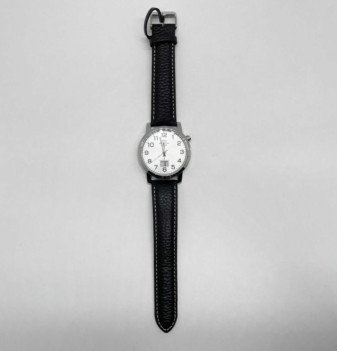 Zegarek męski MasterTime MTGA-102.94-12L skórzany pasek czarny