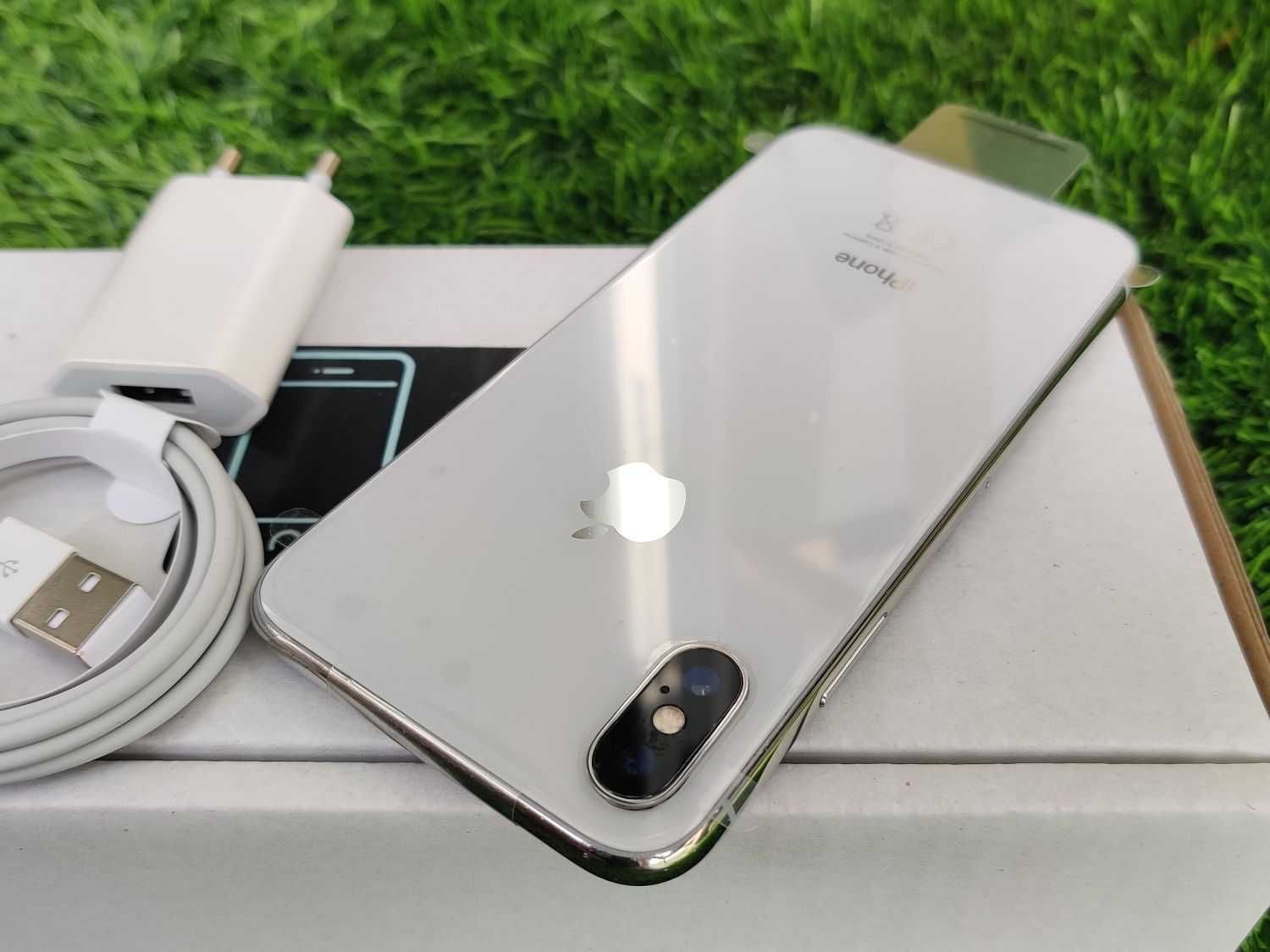 iPhone X 256GB SILVER Srebrny White Biały Bateria 96% Gwarancja FV