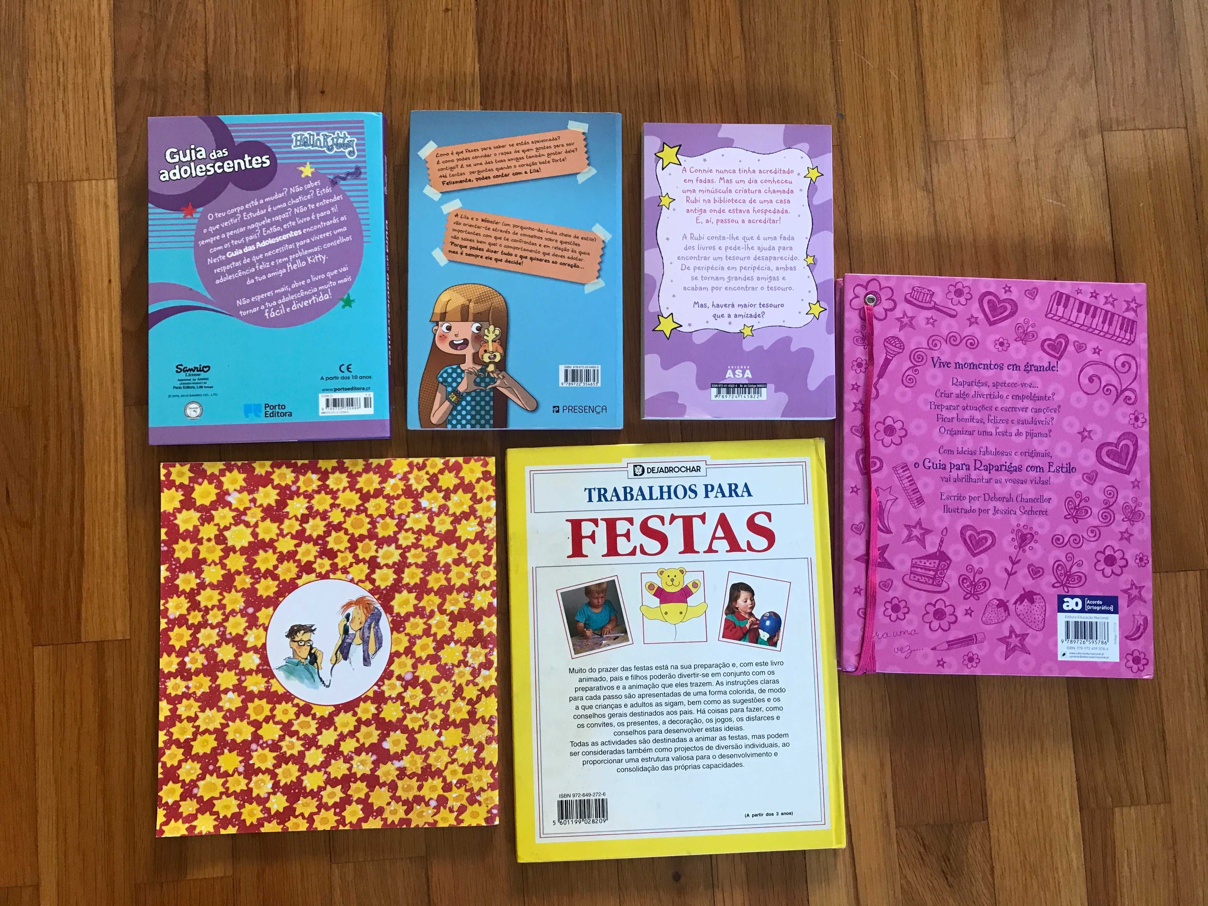 Livros com estilo para Raparigas (meninas e adolescentes) - 4 a 8€