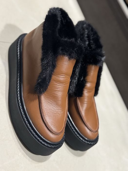 Зимние лоферы с норкой