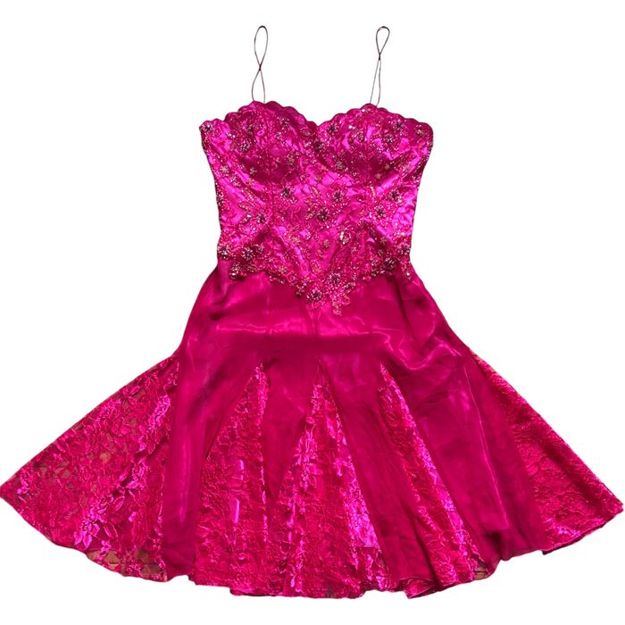 Сукня Bicici шовкова вечірня випускне M-L фуксія