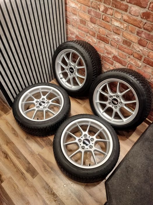 Komplet felg BBS Rk001 17 " 5x120 z oponami zimowymi