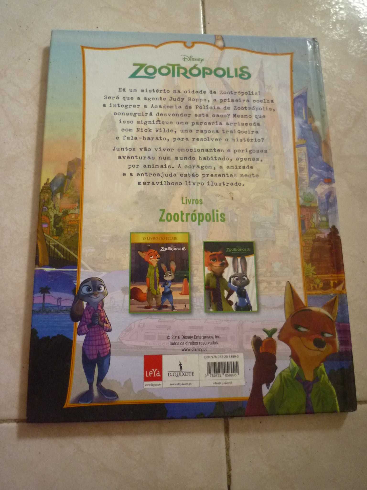 Livro do Filme Disney Zootrópolis