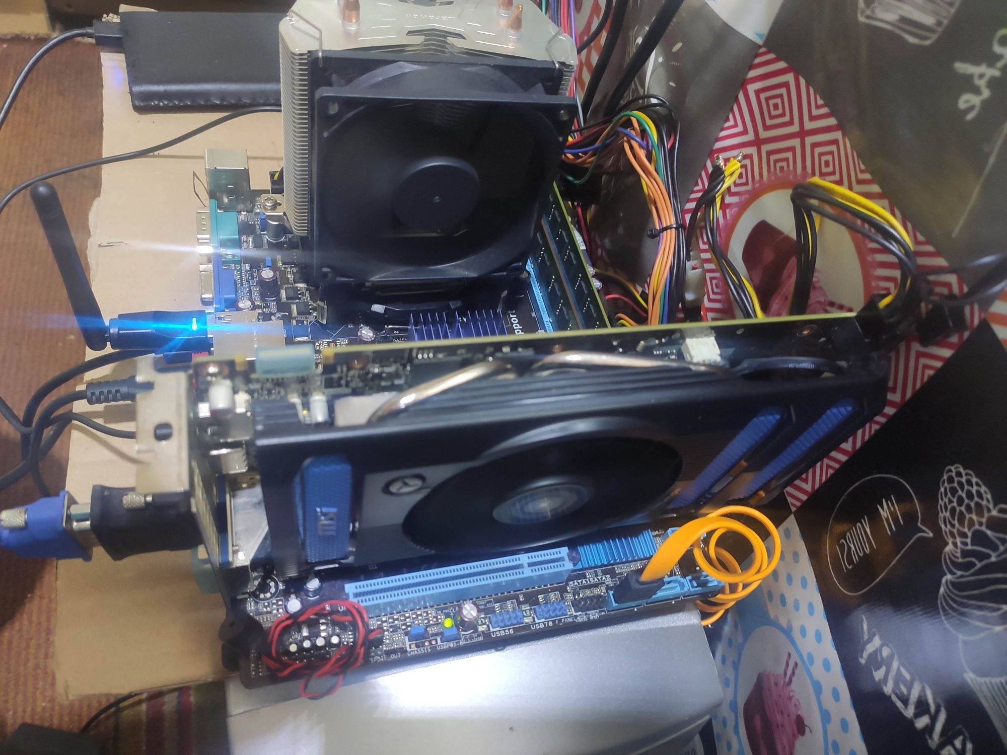 Комплект Asus p5g41t-m lx3,xeon E5440,8gb ddr3
