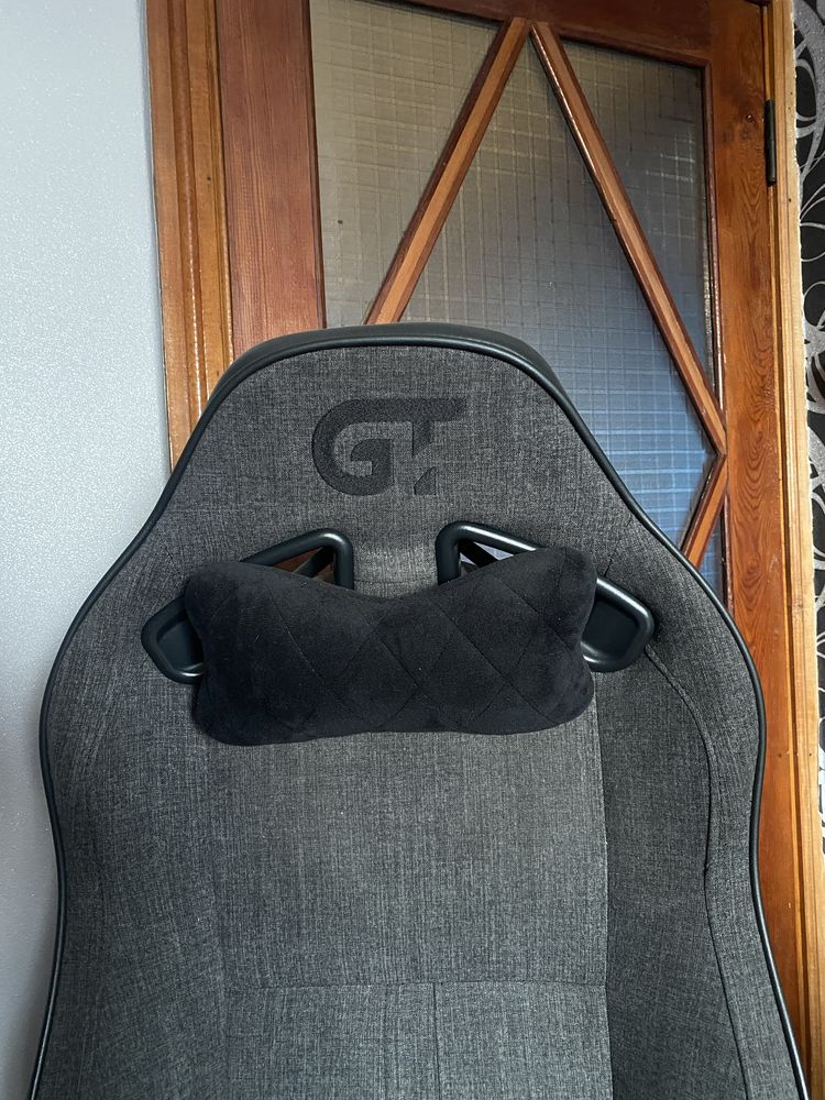 Крісло геймерське GT RACER X-8009 Fabric Dark Grey/Black